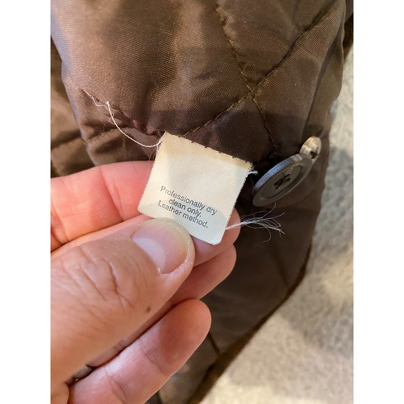 Vintage J.CREW Suede Leather Jacket Mens Small Wool Quilted Lined Overcoat Barn - Picture 7 of 13